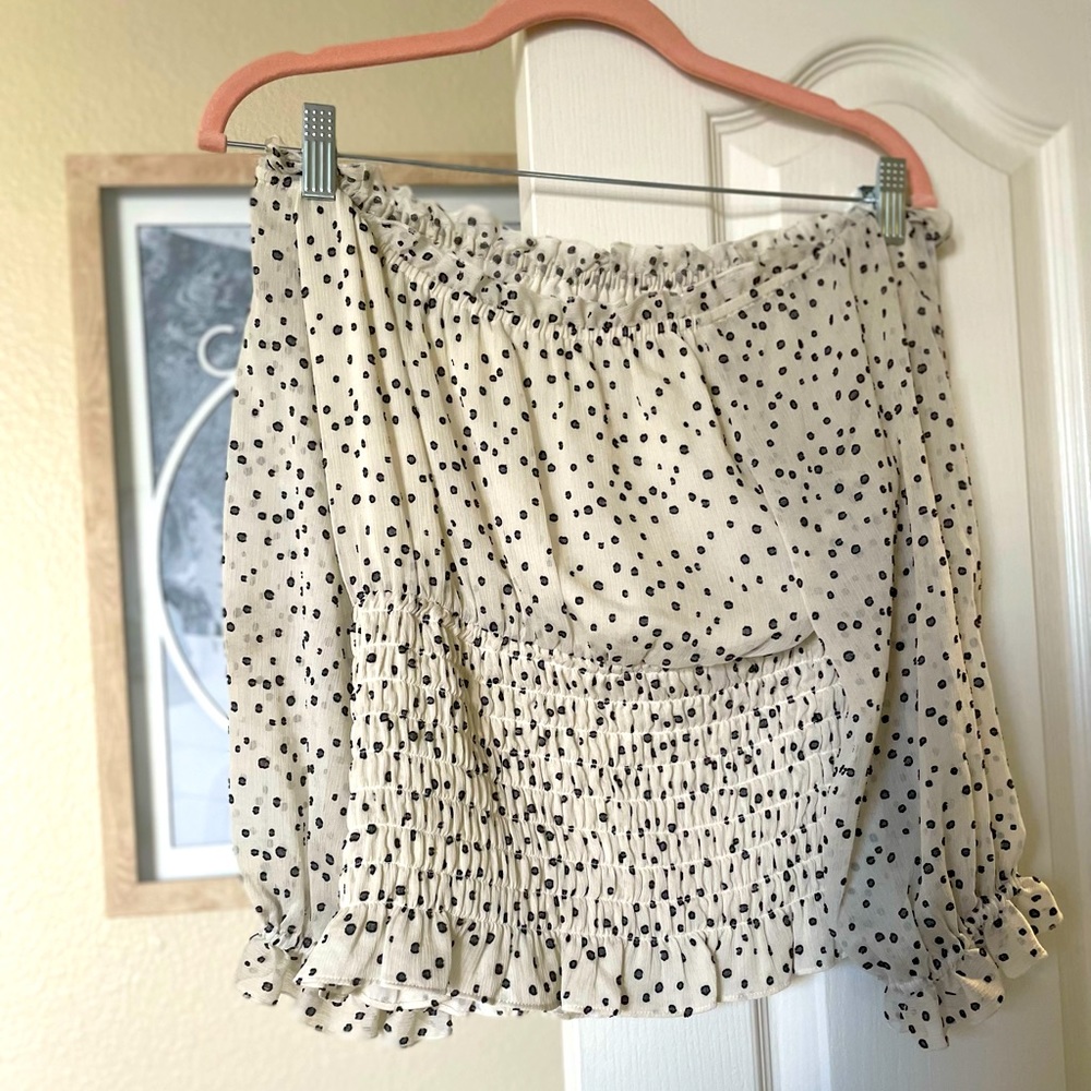 Anthropologie off the shoulder top